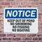Signmission Keep Out Of Pond No Swimming No Fishing No Boating OSHA Notice Sign, Plastic, 10in W x 7in L, 2PK OS-2PACK-NS-P-710-L-13850 - alternate 6